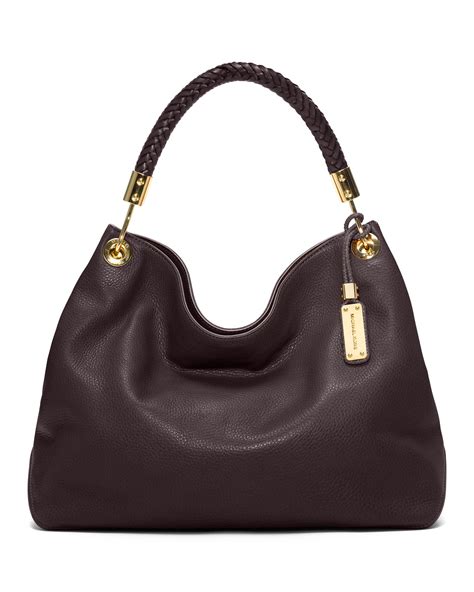 scorpios large woven shoulder bag michael kors|michael kors collection skorpios large shoulder bag .